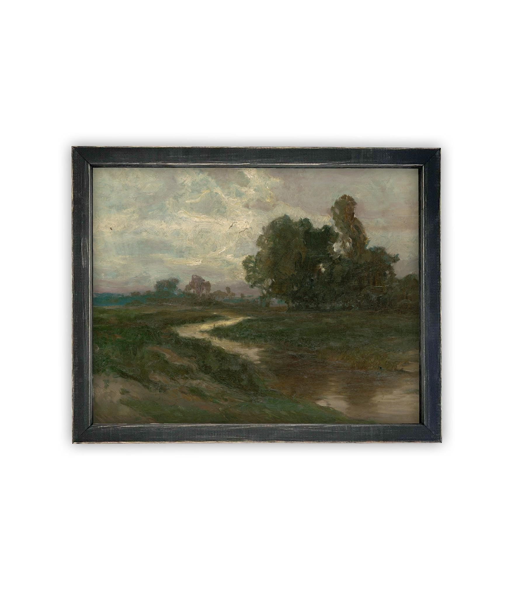 Vintage Framed Canvas Art #LAN-268 – Linen + Cloth