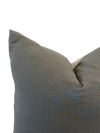 Designer "Littleton" Pin Check Blue Pillow Cover