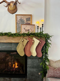 Christmas Stocking "Fold Over" Mini Red Plaid