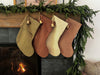 Christmas Stocking "Fold Over" Red Check Plaid