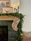 *Fold Over* Vintage Inspired Evergreen Floral Christmas Stockings