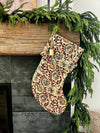 *Fold Over* Vintage Inspired Evergreen Floral Christmas Stockings