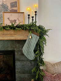Christmas Stocking Forest Woven
