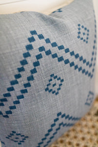 Peter Dunham Designer Pillow Cover "Taj" Mist/Blue // Indigo Pillow Cover // Boho Pillow Cover // Blue Throw PIllows // Decorative Pillows