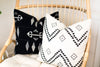 Peter Dunham Pillow Covers // Taj Onyx Ash // Black and White Pillow Cover // Zig Zag Chevron Boho Pillows // Modern Boho Pillows