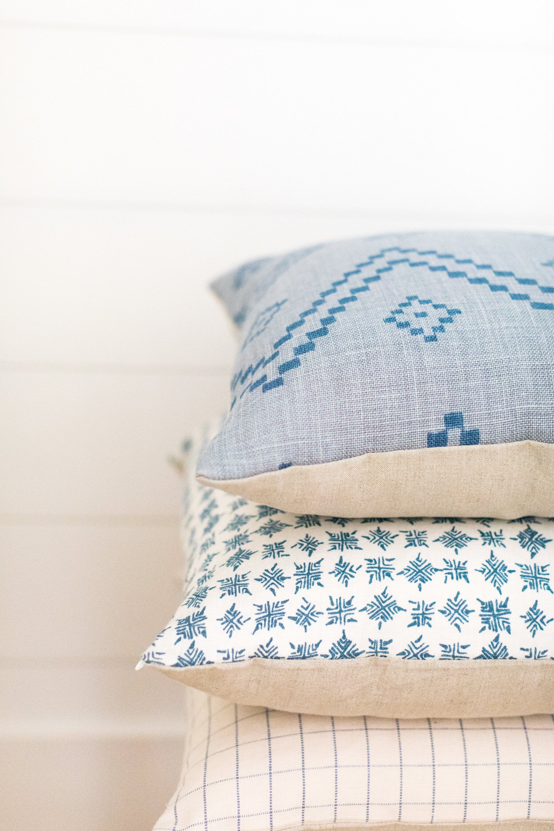 Peter Dunham Designer Pillow Cover "Taj" Mist/Blue // Indigo Pillow Cover // Boho Pillow Cover // Blue Throw PIllows // Decorative Pillows