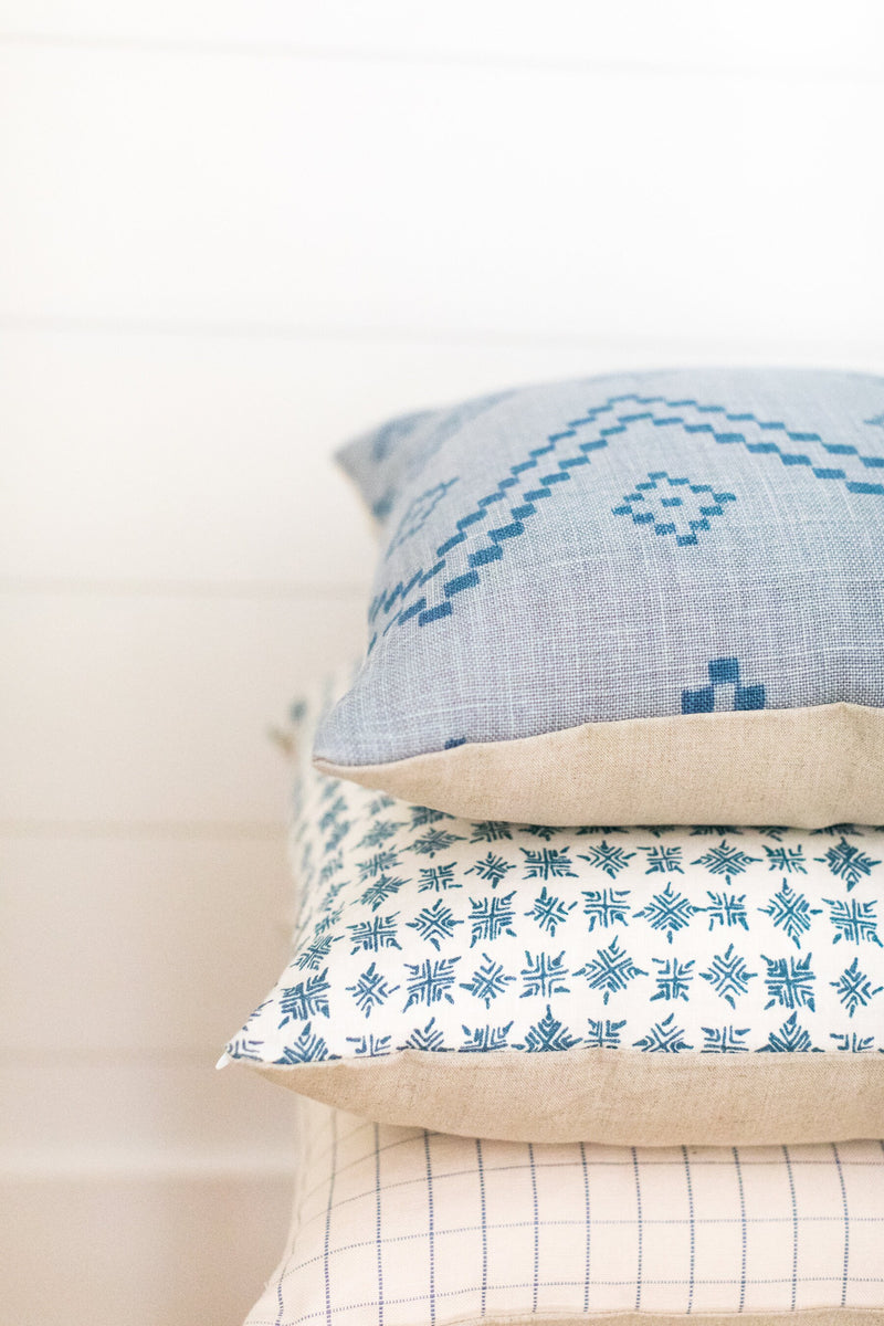Peter Dunham Designer Pillow Cover "Taj" Mist/Blue // Indigo Pillow Cover // Boho Pillow Cover // Blue Throw PIllows // Decorative Pillows