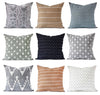 Kufri Karuso Designer Pillows in Natural // Black & Cream Pillows // Trendy Boho Throw PIllows // Geometric Pillow // Modern Farmhouse Decor