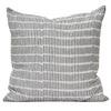 Kufri Sanjana Designer Pillows Stripe in Black and White // Gray Ikat Pillow // Decorative Pillows // Accent PIllows //Boho Tribal Pillow