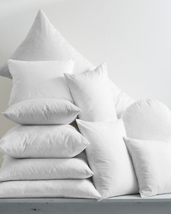Feather Down Pillow Insert // Heavy Weight // Fluffy // Throw