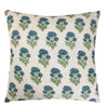 Bastideaux Laurette in Lagoon/Spring // Designer Throw Pillow // Botanical Pillow // High End Pillow // Floral Accent pIllows