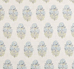 READY TO SHIP 16x16 Lisa Fine Mughal Flower Pillow Cover in Monsoon // Designer Flower Pillow // Blue Throw Pillow