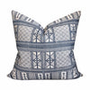 Peter Dunham OUTDOOR Pillow Cover // Masai Designer Pillow Covers // Indigo Blue Throw Pillows // Sunbrella Outdoor Pillow