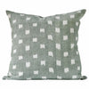 Kufri REX Designer Pillow Cover in Jade // Green Pillow Cover // Boho Throw Pillow Cover