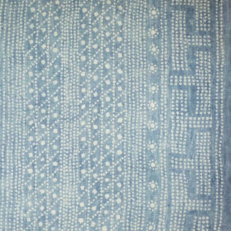 Turandot in Aurora Pillow Cover // Modern Farmhouse Decor Pillow // Indigo Blue Washed Linen Decorative Pillow