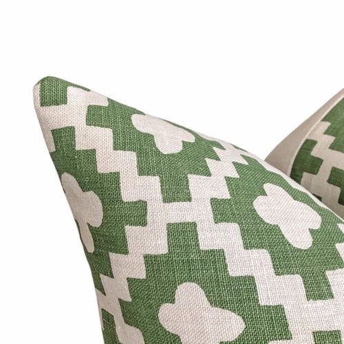 Peter Dunham Peterazzi Pillow Cover in Green // Designer Throw Pillows // Decorative Pillow Covers