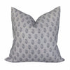 Peter Dunham Designer PIllow Cover Rajmata in Ash/Gray // Blue Pillows // Traditional Pillow // Gray Pillow Cover // High End Pillow