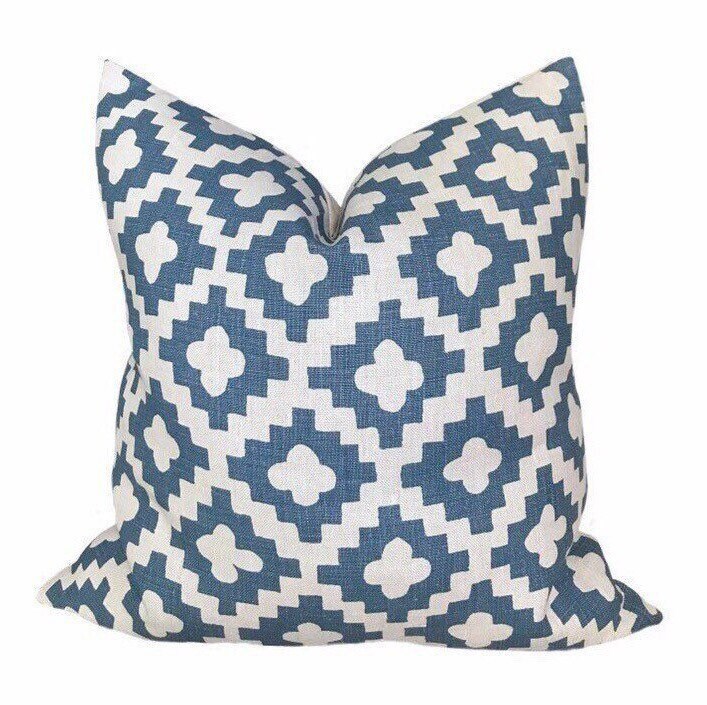 Peter Dunham Designer Pillows // Peterazzi in Indigo Throw Pillow // Decorative Pillow Covers // Blue throw pillow // Boutique Pillows