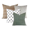 Linen + Cloth Curated Collection "Ashton" // Bastideaux Bogo, Kufri Cusco , Kufri Rex, Faso  in Drake//  Designer Pillow Combo // Pillow Set