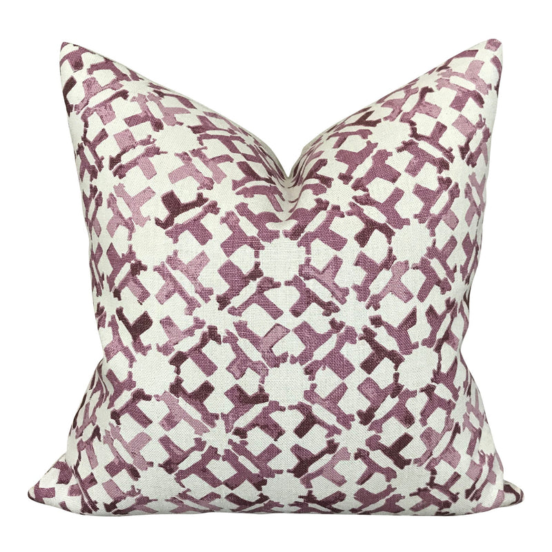 READY TO SHIP 12X18 Peter Dunham Orcha Designer Pillow Cover in Pasha // Decorative Pillow Covers // Purple throw pillow // High End Pillow