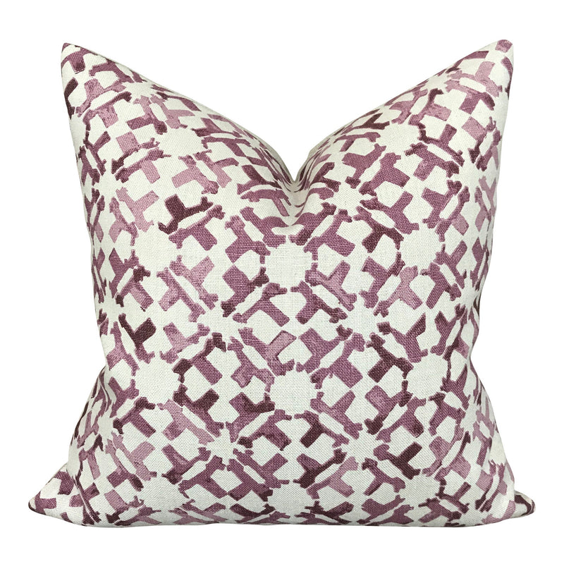 READY TO SHIP 20X20 Peter Dunham Orcha Designer Pillow Cover in Pasha // Decorative Pillow Covers // Purple throw pillow // High End Pillow