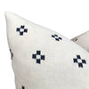 READY TO SHIP 20X20 Chiangmai Native Cotton Pillow Cover // Indigo Cotton Batik Pillow // Modern Farmhouse Pillows // Boho Tribal Pillow