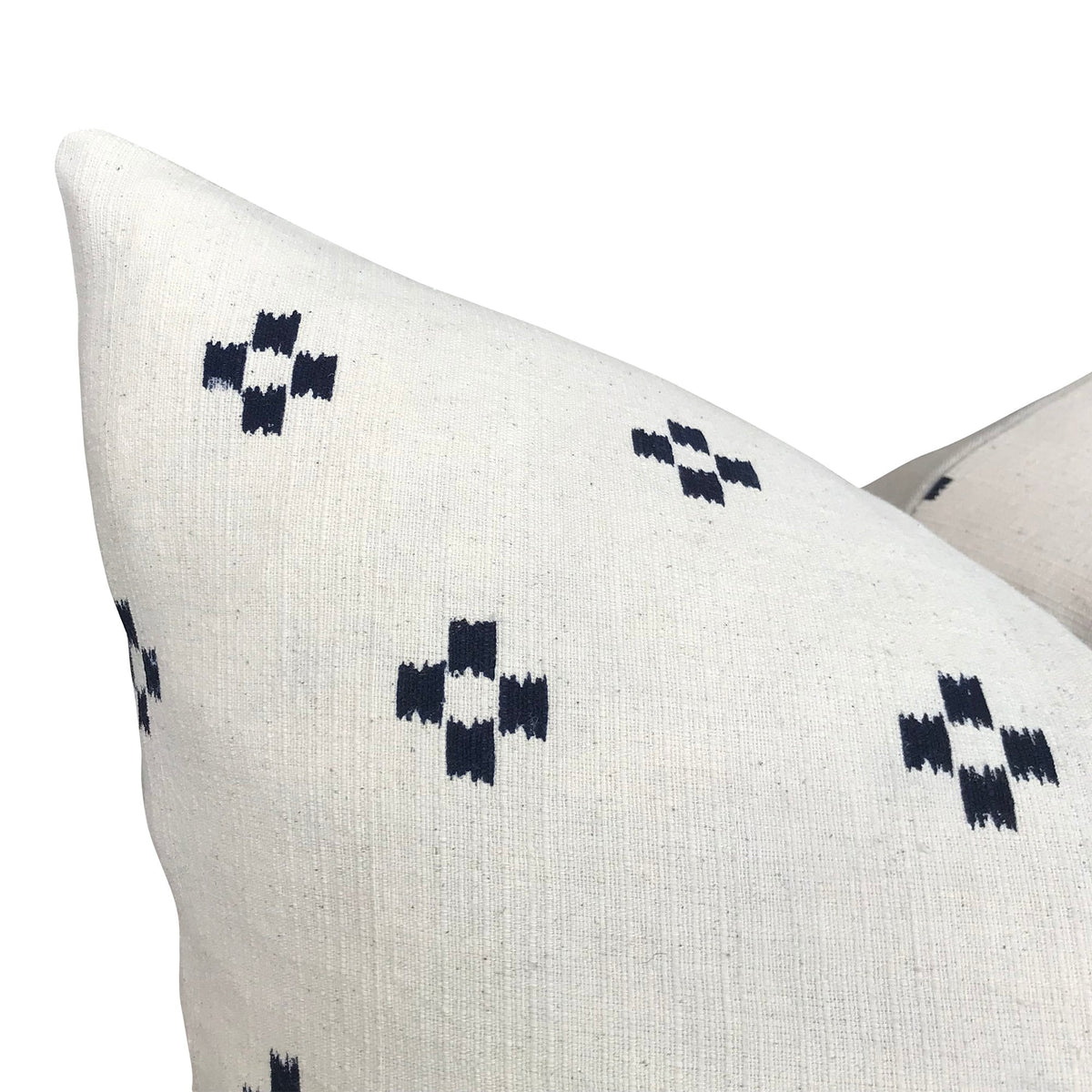 READY TO SHIP 20X20 Chiangmai Native Cotton Pillow Cover // Indigo Cotton Batik Pillow // Modern Farmhouse Pillows // Boho Tribal Pillow