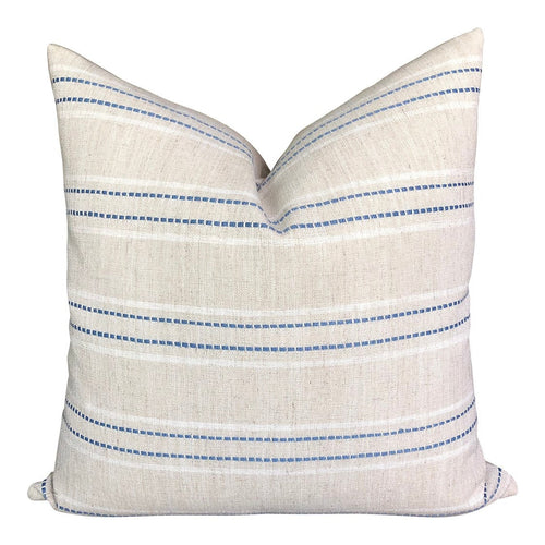 READY TO SHIP 20X20 Designer Fowler in Bluebell Pillow Cover  //Blue Periwinkle Throw Pillows  // Modern Farmhouse Pillows // Boutique