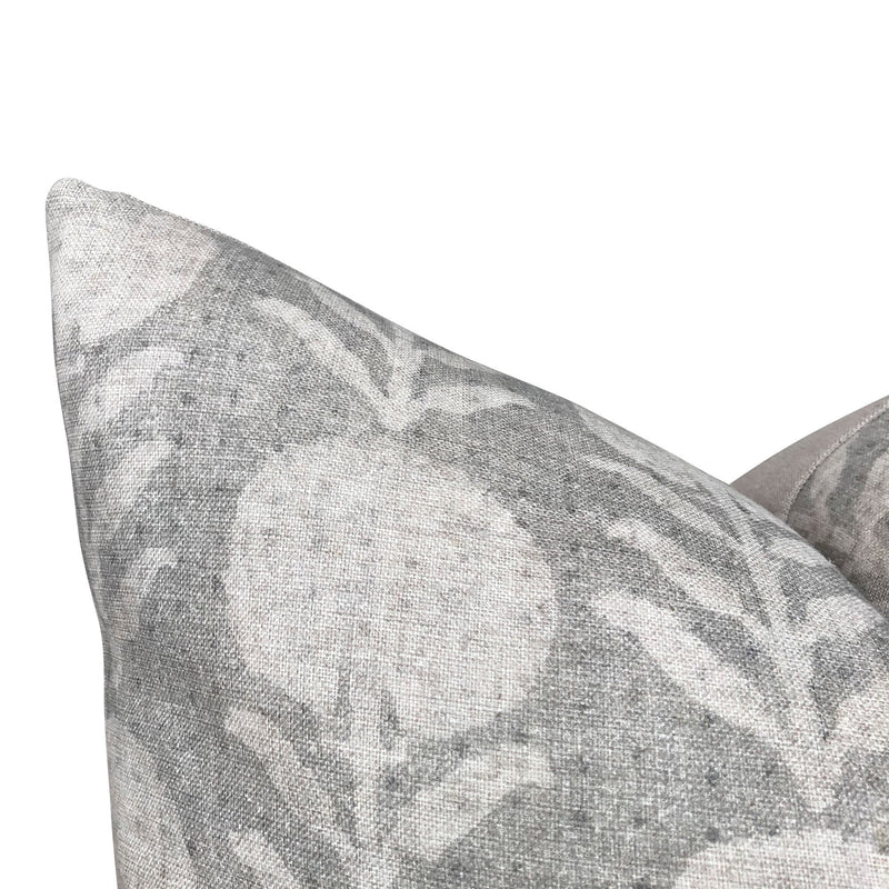 READY TO SHIP 16x16 Designer Clay McLaurin Zinnia in Sand Pillow Cover // Neutral Throw Pillow //  Floral Throw Pillows