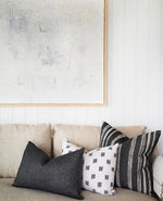 Kufri REX Designer Pillow in Natural // Black & White Pillows // Modern Throw Pillows // Boho Tribal Decorative Pillows
