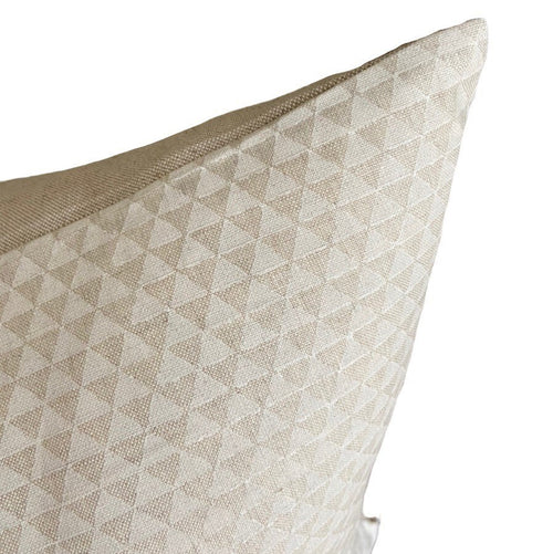 READY TO SHIP 18x18 Walter G Textiles Designer Pillows //Huts Chalk Linen // Neutral Decorative PIllows // Tribal Pillows // Modern