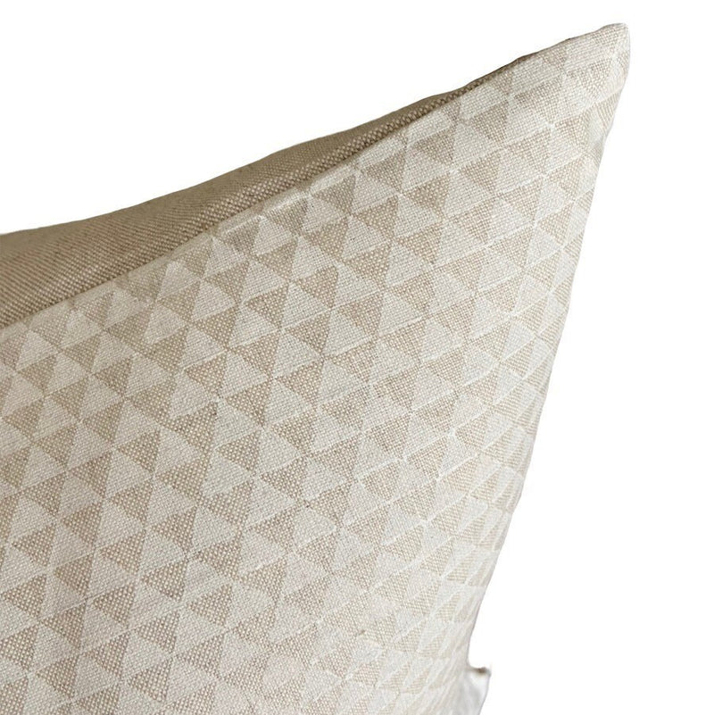 READY TO SHIP 18x18 Walter G Textiles Designer Pillows //Huts Chalk Linen // Neutral Decorative PIllows // Tribal Pillows // Modern