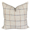 READY TO SHIP 22x22 Designer Bevan in Lakeland Pillow Cover // Modern Farmhouse Throw Pillows // Plaid throw pillow // Windowpane Pillow