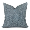 Designer Clay McLaurin Rattan Pillow Cover in Indigo // Decorative Pillow Cover // Indigo Blue Throw Pillow // Trendy Modern Throw Pillows