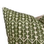 READY TO SHIP 18x18 Double Sided Designer Pillows Carolina Irving 'Amazon' Pillow in Leaf // Green Pillow Cover // Boutique Pillow Covers