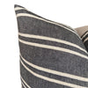 Chiangmai Native Cotton Charcoal Stripe "Dixon" Pillow Cover // Gray Pillow // Modern Farmhouse Pillow // Decorative Throw Pillows