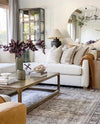 READY TO SHIP 16x16 Designer Clay McLaurin Zinnia in Sand Pillow Cover // Neutral Throw Pillow //  Floral Throw Pillows