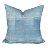 Designer Jennifer Shorto Simoun in Blue Pillow Cover // Modern Farmhouse Decor Pillow // Mudcloth Blue Washed Linen Decorative Pillow