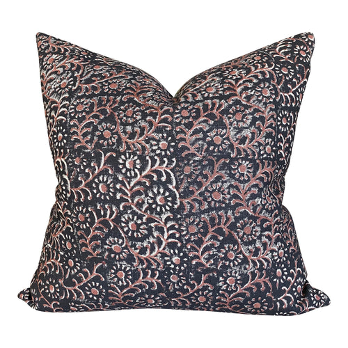 Kochin Pillow Cover in Noir Saffron