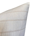 Chiangmai Native Cotton Cream Stripe Pillow Cover "Calistoga" // Cream White Neutral Pillow