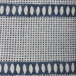 READY TO SHIP 14X22 Bastideaux Nairobi Cinema in Twilight Blue Lumbar Pillow Cover // Designer Throw Pillow // Blue Accent pIllows