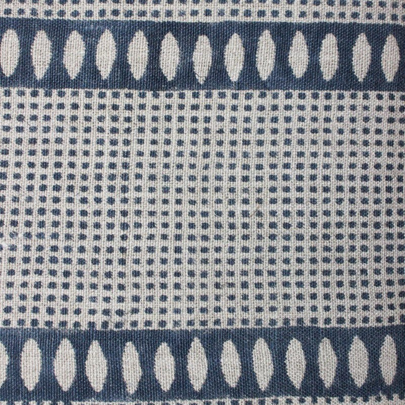 READY TO SHIP 14X22 Bastideaux Nairobi Cinema in Twilight Blue Lumbar Pillow Cover // Designer Throw Pillow // Blue Accent pIllows