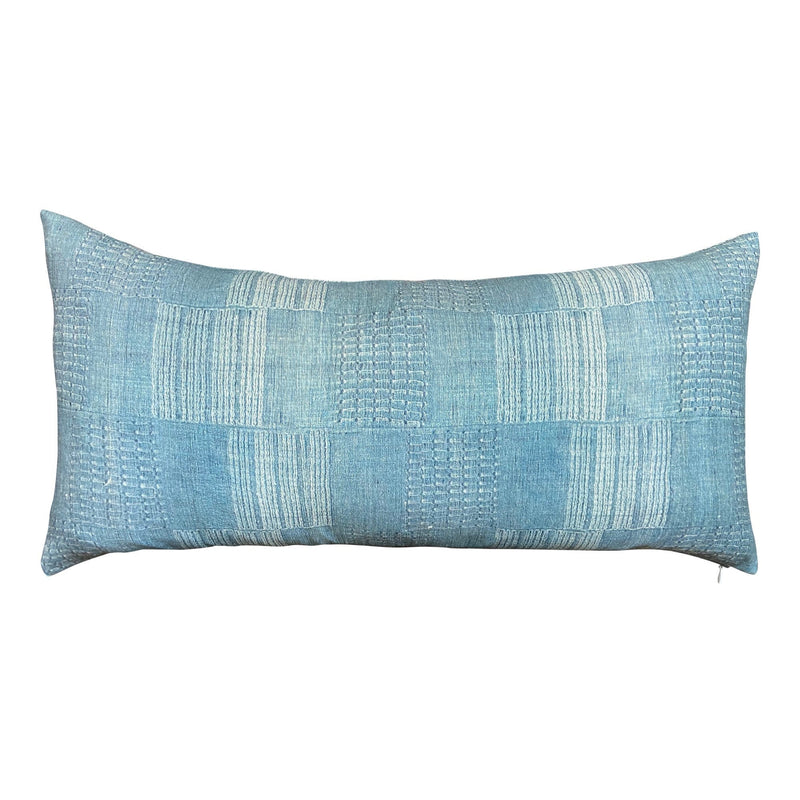 Designer Jennifer Shorto Simoun in Blue LUMBAR Pillow Cover 