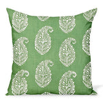 READY TO SHIP 14X22 Peter Dunham Outdoor Pillow Cover// Kashmir Paisley in Green // Designer // Green Outdoor // Sunbrella Outdoor Pillow