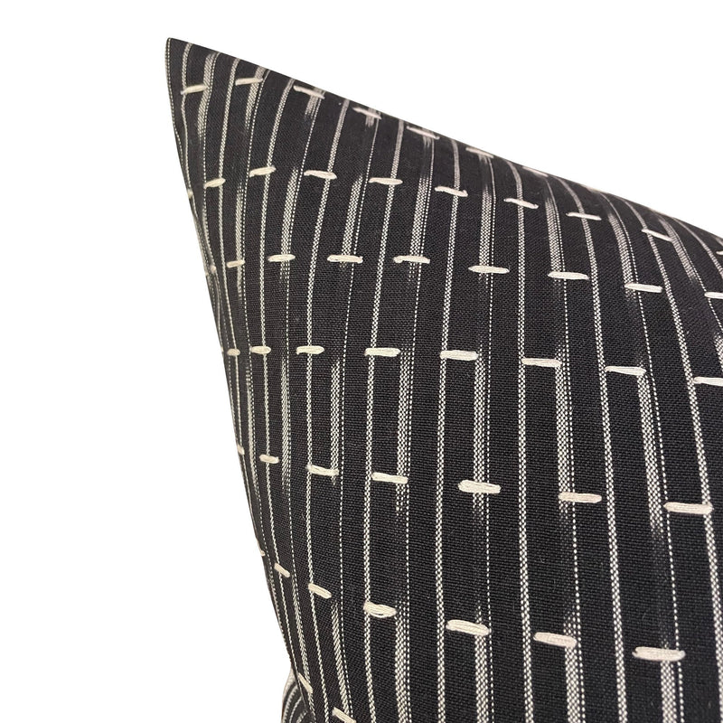 Kettlewell Collection Sashikat in Black Designer Pillow