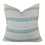 Bastideaux Nairobi in Lagoon // Designer Throw Pillow // Tribal Boho Pillow // High End Pillow // Accent pIllows