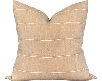 READY TO SHIP 22X22 Designer Faso in Alder Pillow Cover // Farmhouse Decor Pillow // Rust Decorative Pillow // Accent  // Modern Farmhouse