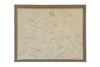 Vintage Framed Canvas Art  // Framed Vintage Print // Vintage Bird Painting // Dove Sketch // Farmhouse print //#A-100