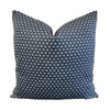 READY TO SHIP 18X18 Designer Pillows Maresca Calico Dot in Navy // Indigo Blue Pillow Cover // Boutique Pillow Covers // Modern Farmhouse