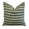 Designer Nepsa in Olive Pillow Cover // Darn Green Pillow // Boho Pillow // Decorative  Throw Pillows // Modern Farmhouse